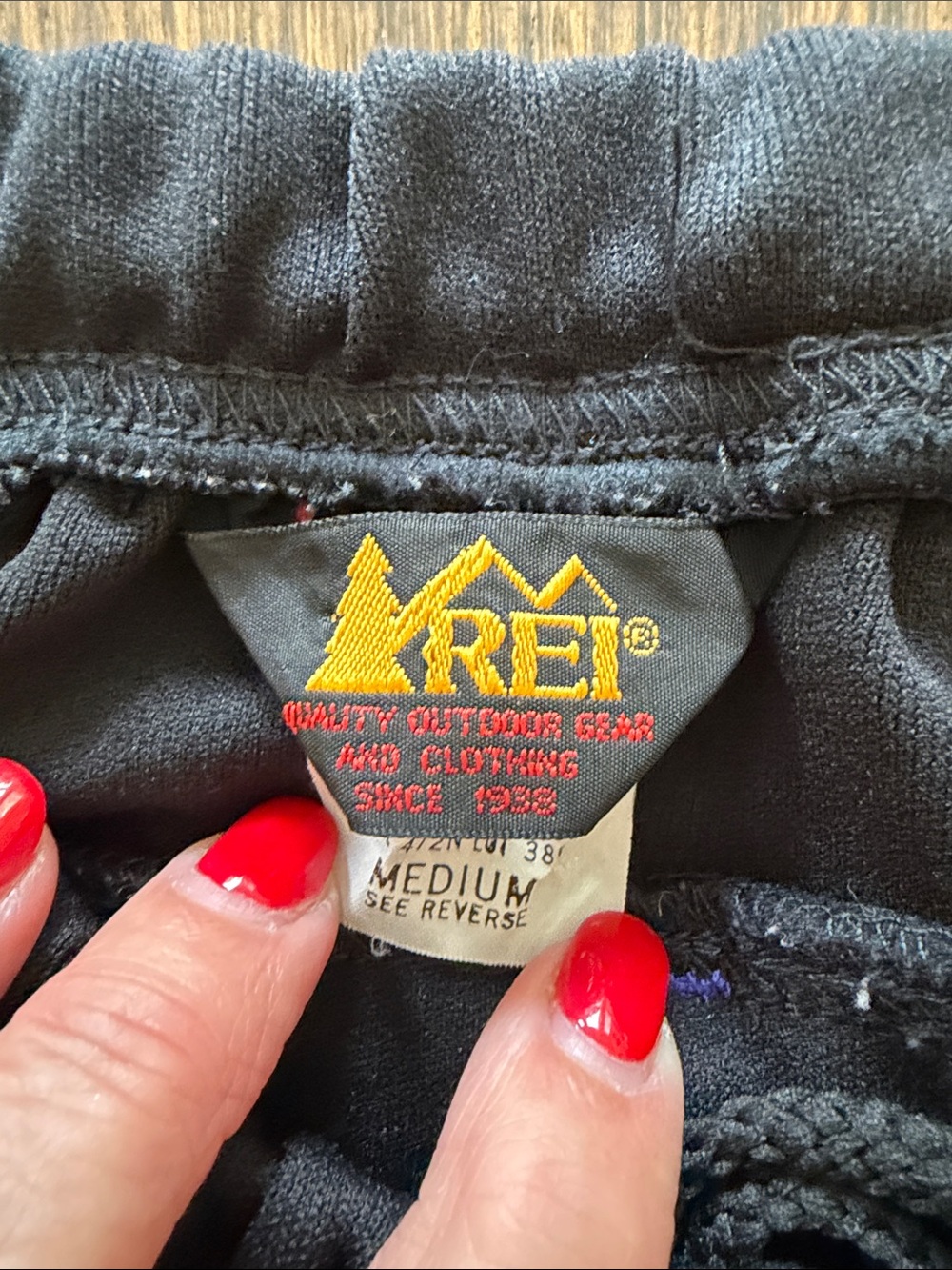VINTAGE REI BLACK TECHNICAL GUIDE ALPINE PANTS Unisex Medium Zipper Pockets - Picture 6 of 12